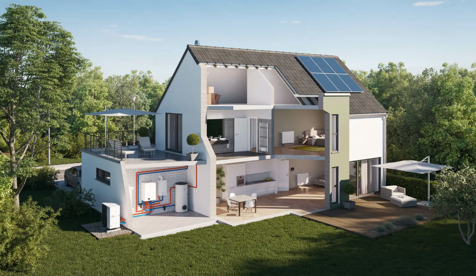 Modernes Haus von MEMBRO Energiewerker